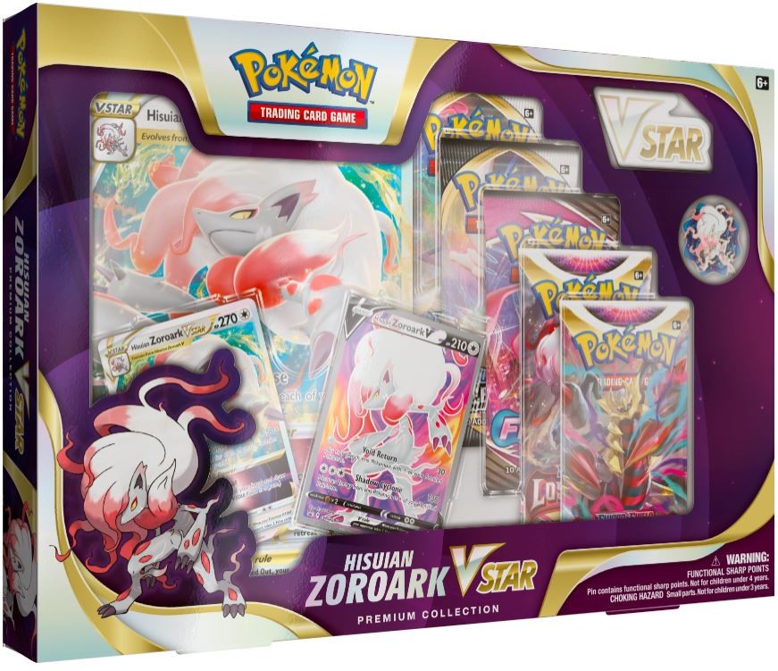 Pokemon TCG Premium Collection Hisuian Zoroark galda spēle