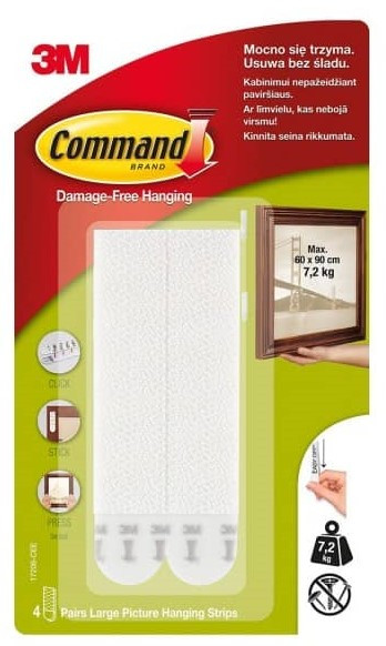 3M picture hanging strips Command L 5902658084133