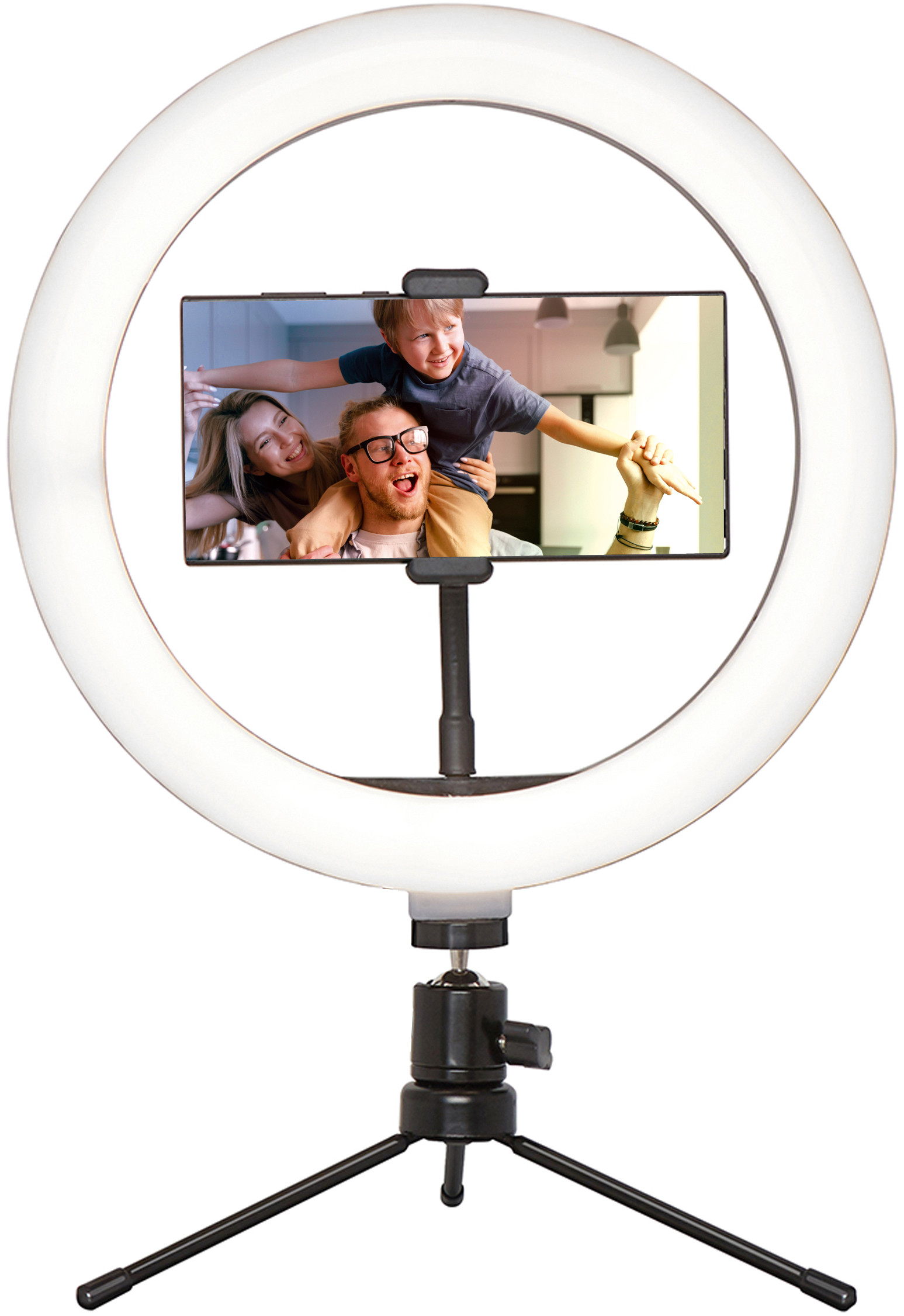 Platinet PMRL8 Universāla Selfie Lampa / Tripod Statnis / Tālruņa turētājs Selfie Stick