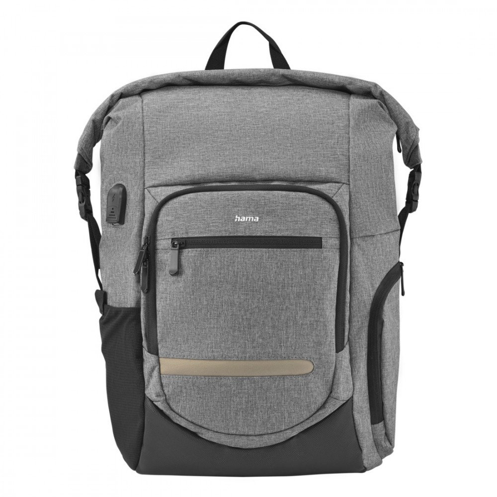 Laptop backpack Hama Terra 15.6 grey portatīvo datoru soma, apvalks