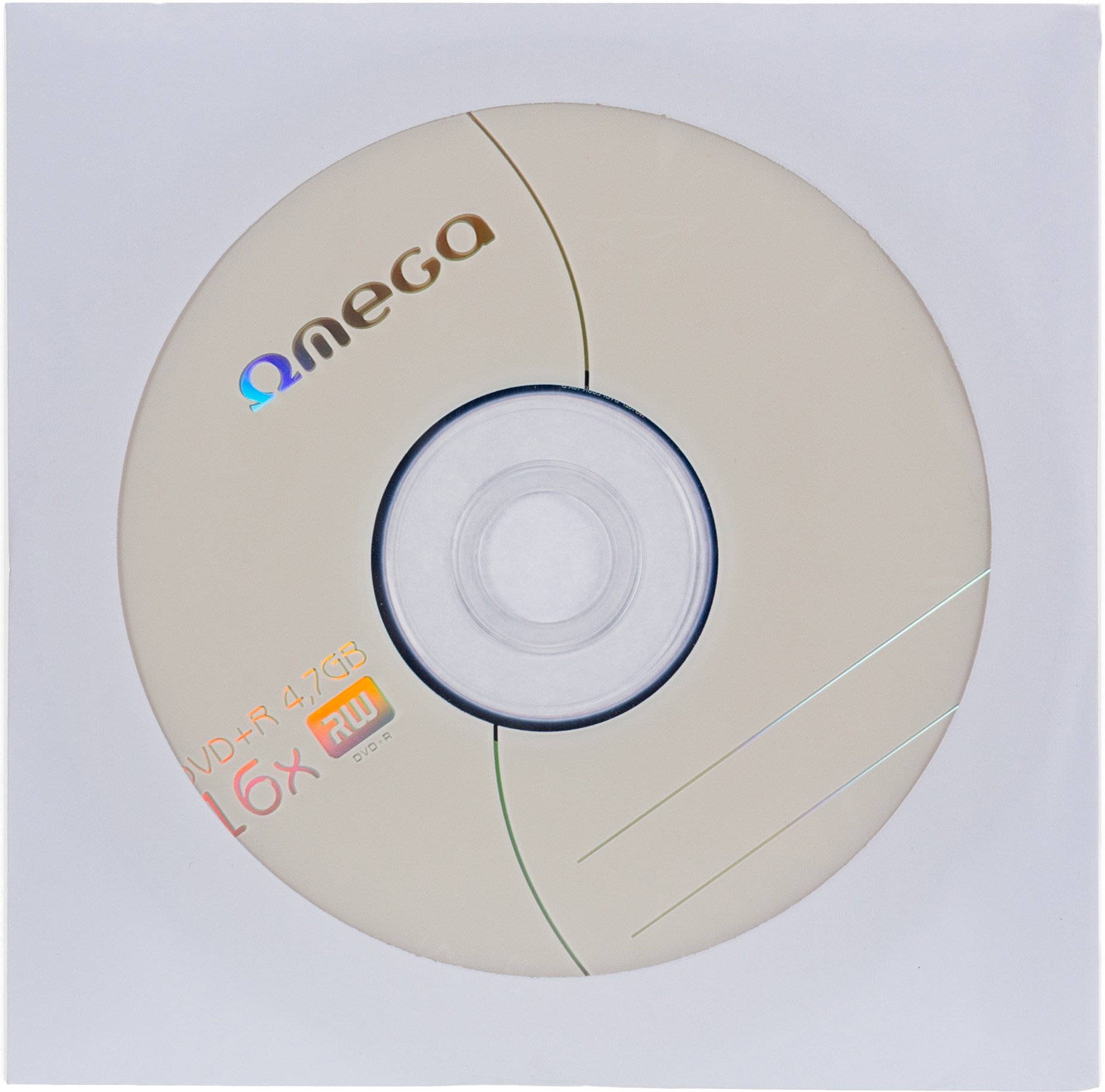 Omega DVD+R 4,7GB 16x papīra aploksnē 5907595405829 40582 (5907595405829) matricas