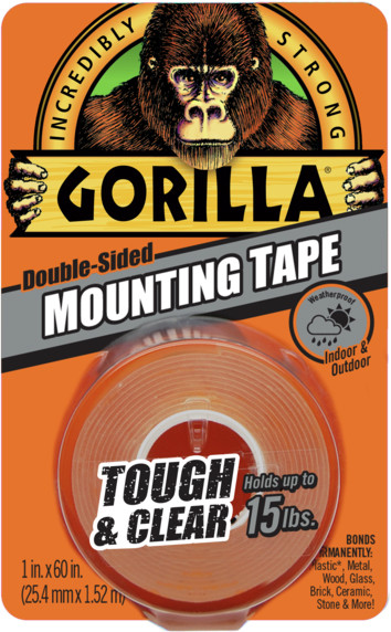 Gorilla līmlente Mounting Clear 1,5m 5704947002503