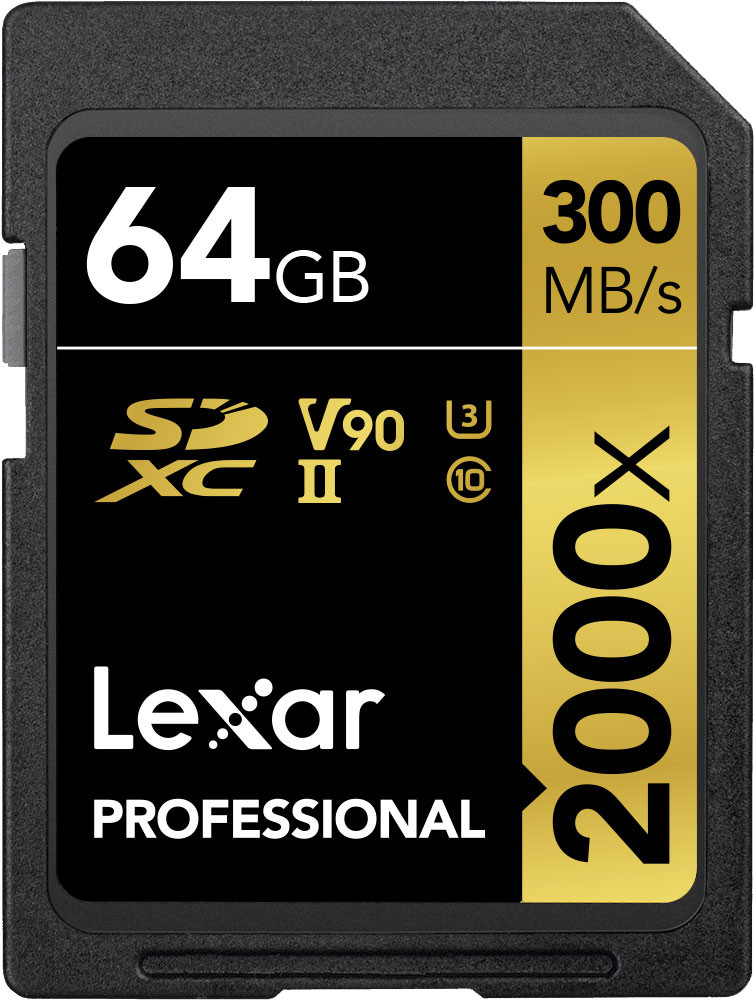 Lexar Professional 2000x 64 GB SDHC UHS-II Class 10 0843367120857 atmiņas karte
