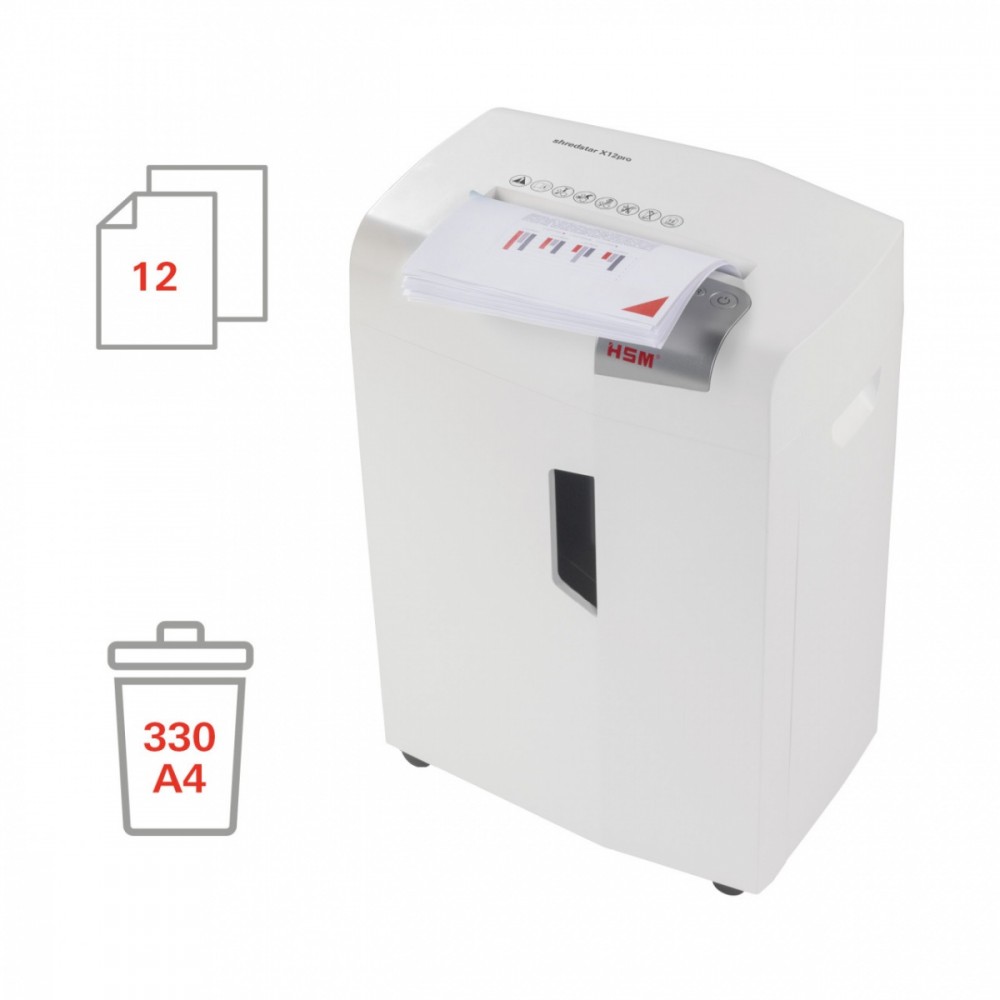 HSM 1033121 paper shredder Particle-cut shredding 57 dB 23 cm White papīra smalcinātājs