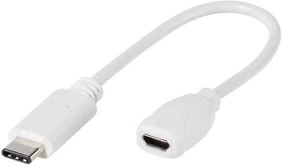 Vivanco adapteris USB-C - microUSB 2.0 10cm (45285) 4008928452853 45285 (4008928452853) kabelis, vads