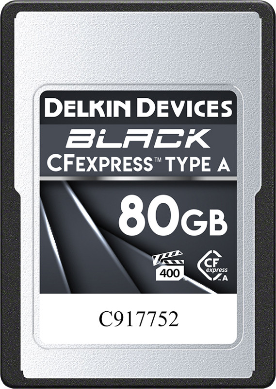 Delkin memory card CFexpress 80GB Black Type A 814373023593 matricas