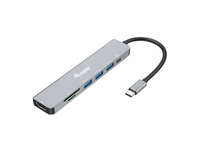 Equip Dock USB-C->HDMI,3x USB3.0, 100W PD,SD/TF      schwarz dock stacijas HDD adapteri