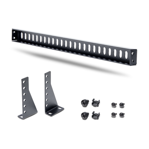 1U Rack Mountable Cable Lacing Bar w/Adjustable Depth, Cable Support Guide Fo... datortīklu aksesuārs