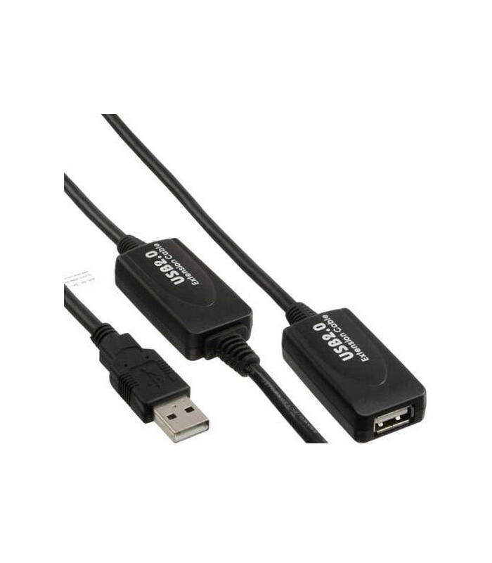 Kabel USB InLine USB A/A, 20m (34613I) USB kabelis