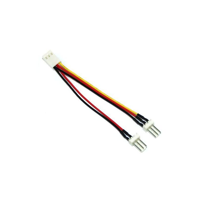 InLine® Lüfter Adapterkabel, 3-pol Molex Bu. an 2x 3-pol Molex St. (33433) 4043718020096 Barošanas kabelis