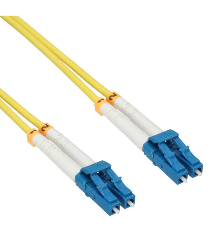  InLine Patchcord swiatlowodowy LC/LC, 9/125µm, OS2,  5m (88656L) tīkla kabelis