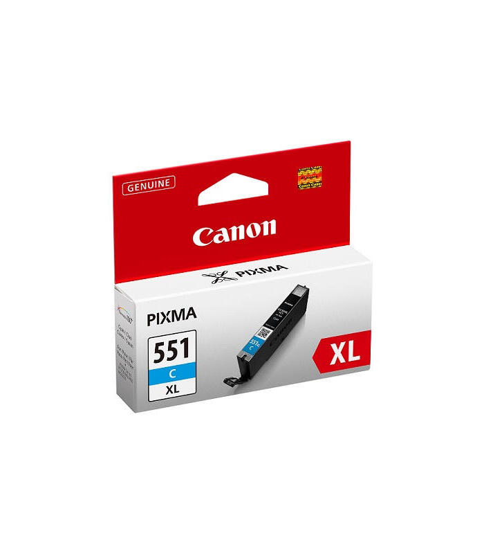 Ink Canon CLI551C XL cyan BLISTER with security | iP7250/MG5450/MG6350 kārtridžs