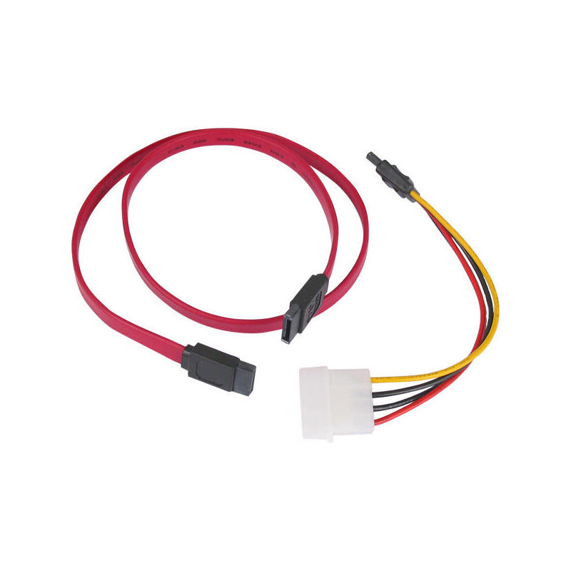Revoltec rc026. cable datos serial ata y adaptador corriente sata RC026 (4260048810443) kabelis datoram