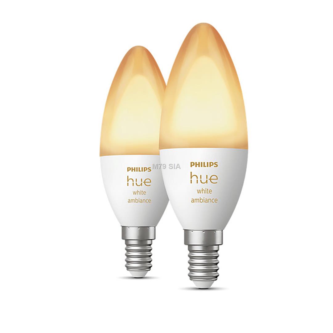 Philips Hue E14 4W WA BT swieczka 2-pak apgaismes ķermenis