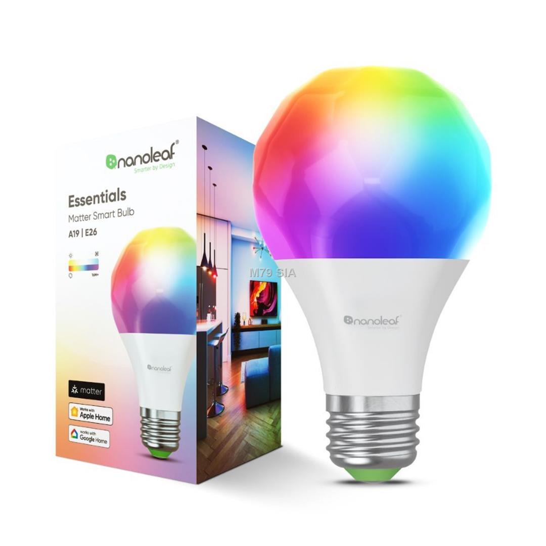 Nanoleaf Essentials Smart A60 Bulb E27 Matter 9W 806Lm RGBCW 2700-6500K