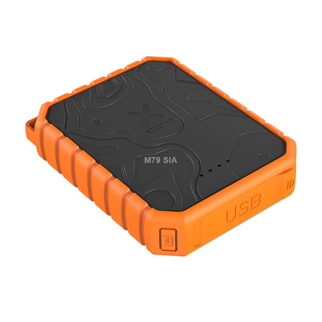 Powerbank Rugged outdoor 10.000mAh 2xUSB QC 3.0, USB-C PD Mobilais Telefons