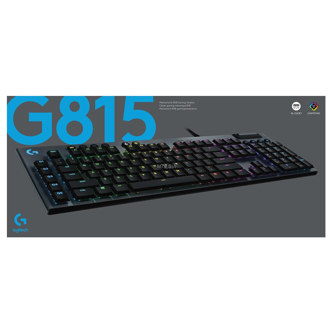 Logitech Keyboard G815 RGB Mechanical Tactile 920-00899 klaviatūra