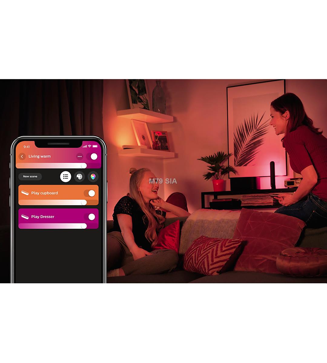 Philips Hue Play Lightbar LED black 2-pack apgaismes ķermenis