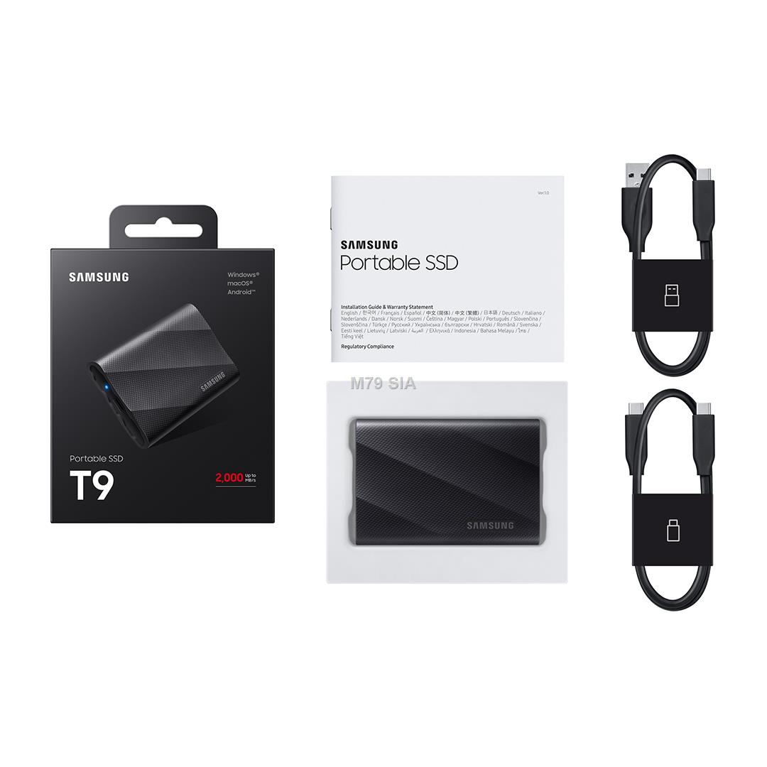 SAMSUNG Portable SSD T9 1TB Ārējais cietais disks