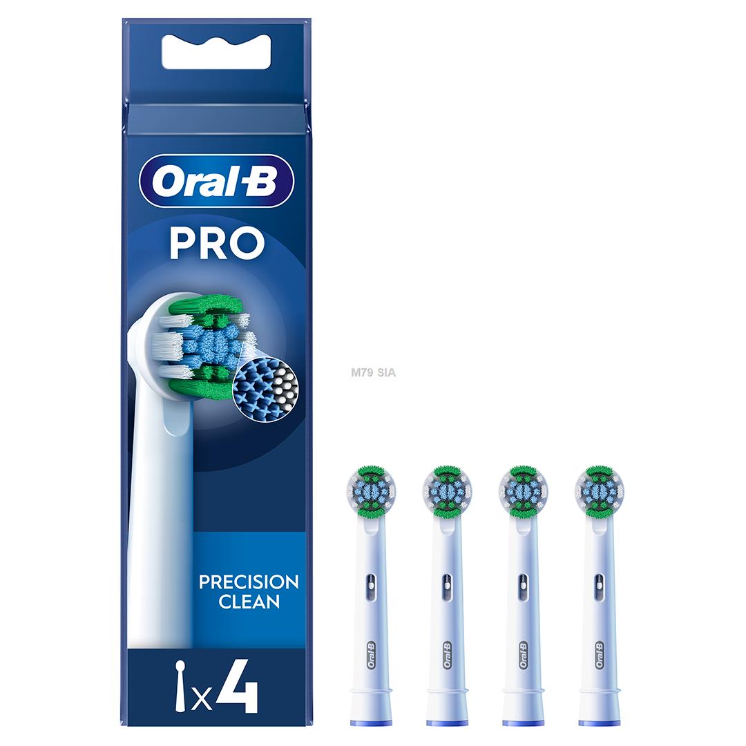 Oral-B | Precision Clean Brush Set | EB20RX-4 | Heads | For adults | heads included 4 | White mutes higiēnai