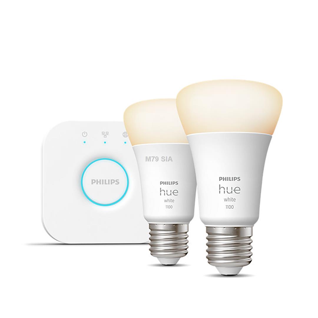 Philips Hue mostek + 2x E27 W 9,5W BT apgaismes ķermenis