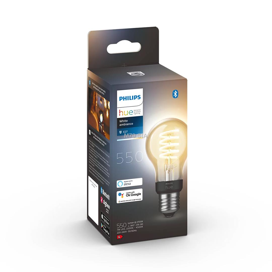 Philips Hue E14 candle single pack 300lm - Filament - White Amb. apgaismes ķermenis