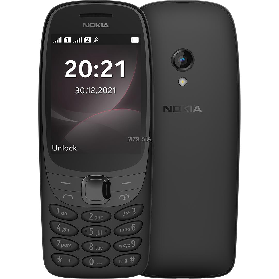 Nokia 6310 DS 2024 TA-1607 Black Mobilais Telefons