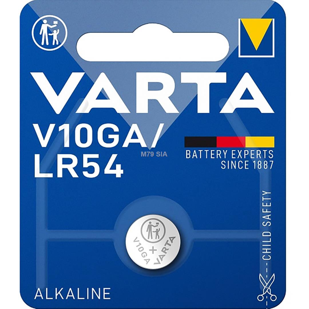 Varta  V 10 GA akumulators, baterija portatīvajiem datoriem