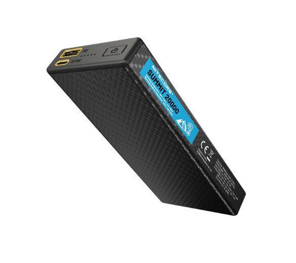 Nitecore Summit 20000 mAh Powerbank Black Powerbank, mobilā uzlādes iekārta