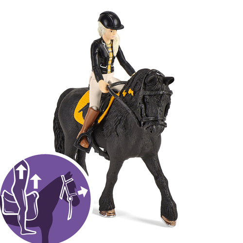 Schleich Horse Club horse box with Tori & Princess, play figure bērnu rotaļlieta