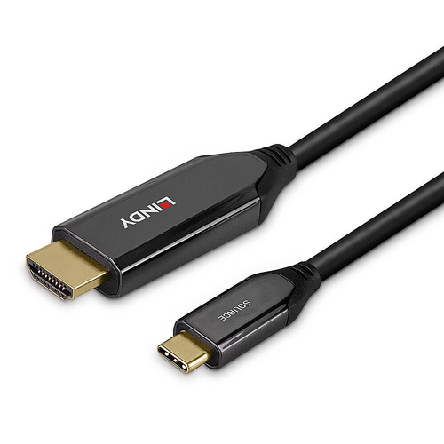 LINDY 2m USB Typ C an HDMI 8K60 Adapterkabel adapteris