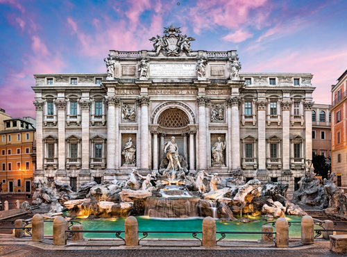 Clementoni Puzzle 500 pieces. HQC - Trevi Fountain puzle, puzzle