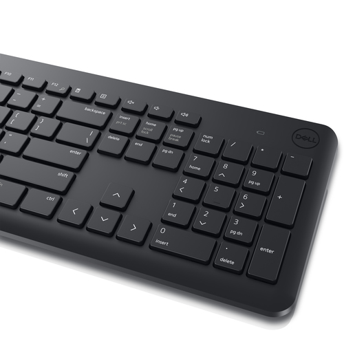 Dell KM3322W Keyboard and Mouse Set Wireless Ukrainian Black Numeric keypad klaviatūra