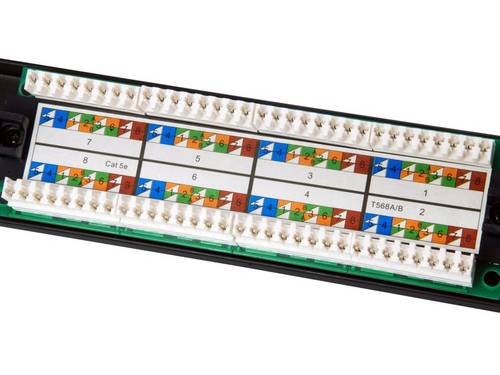 Equip Patchpanel 16x RJ45 Cat5e 19" 1HE ungeschirmt schwarz