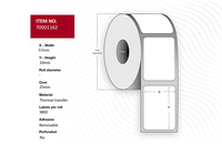Capture Label, 57x19x25, 10pcs/Box TT Removeable, EM ZEB (3800) NLZE5719R