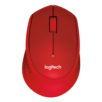 Logitech  M330 Silent Plus RED - IN-HOUSE/EMS,NO LANG,EMEA,RETAIL,2.4GHZ,M-R0051 Datora pele