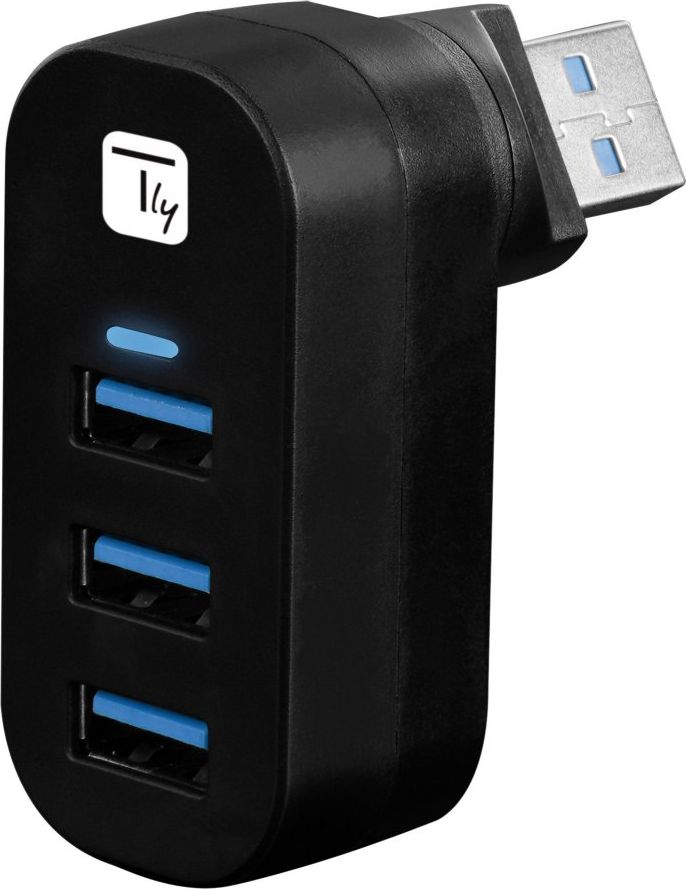 Techly 180 degrees  Drehbarer Hub 3*USB 3.0 mit Kabel USB centrmezgli