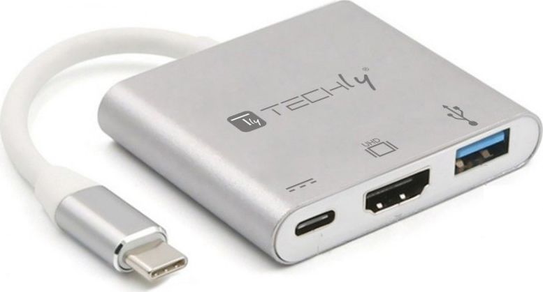 Stacja/replikator Techly USB-C dock stacijas HDD adapteri