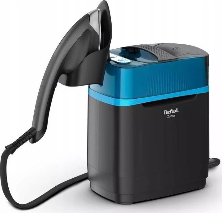 Tefal UT2020 Triple Action Dampfgenerator CUBE schwarz / blau Gludeklis