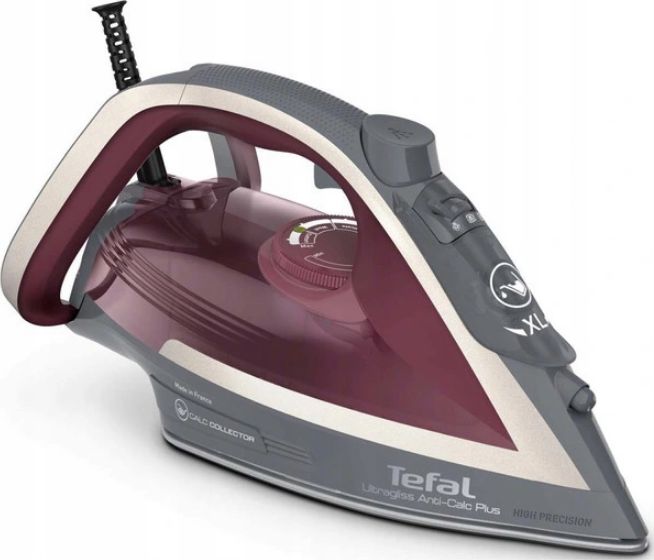 Tefal Ultragliss Anti-Calc Plus FV6840E0 iron Steam iron 2800 W Purple, Silver Gludeklis