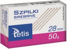 Tetis Szpilki srebrne 28mm WIKR-015527 (5906858018035) biroja tehnikas aksesuāri