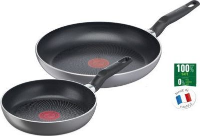 TEFAL C2739053 Super Start Set of 2 Frying, Diameter 20 / 26 cm, Suitable for induction hob 3168430314870 Pannas un katli