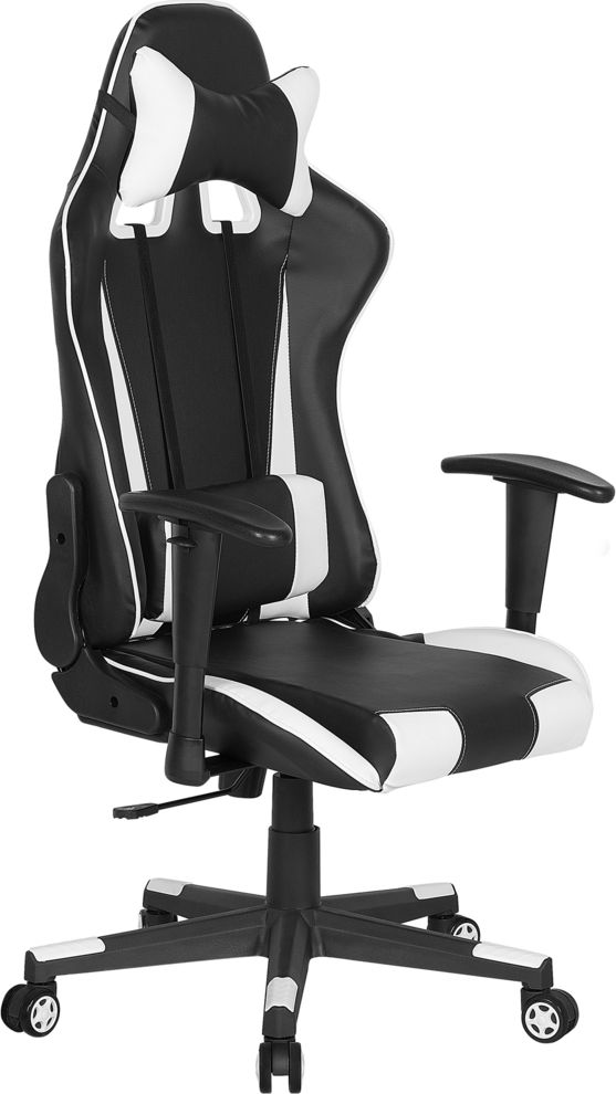 Fotel Shumee GAMER czarno-bialy 145546 (4251682205306) datorkrēsls, spēļukrēsls