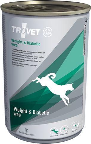 Trovet Weight & Diabetic WRD - 400g 13889 (8716811000499) barība suņiem