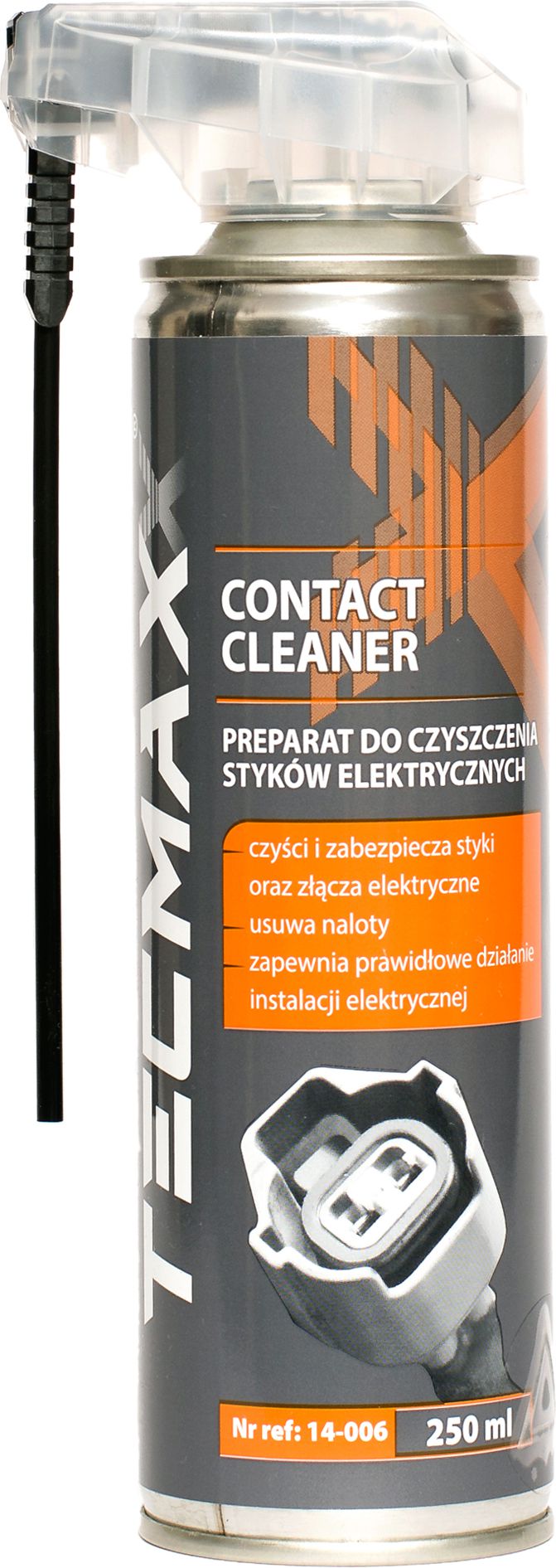 TECMAXX Preparat do czyszczenia i zabezpieczania stykow elektrycznych Contact Cleaner z aplikatorem 250ml (14-006) 14-006 (5905694015369) auto kopšanai