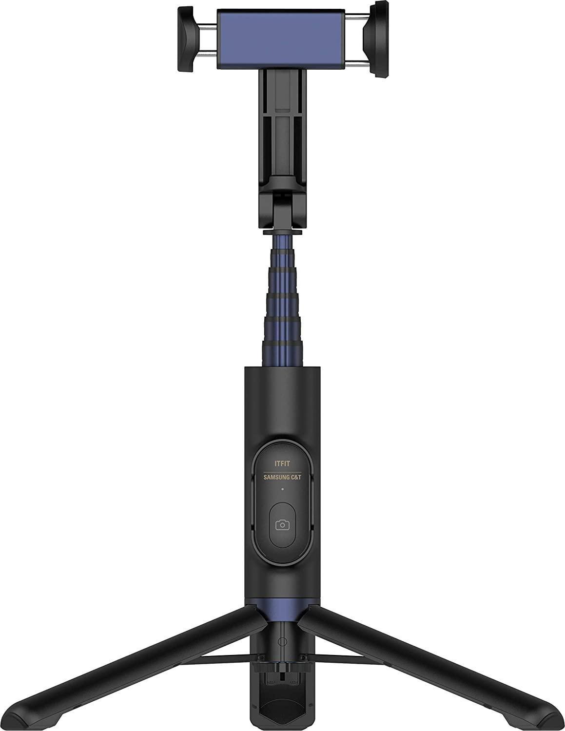 Selfie stick Samsung Selfie stick do zdjec teleskopowy kijek statyw z pilotem czarny (GP-TOU020SAABW) Selfie Stick