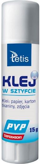 Tetis Klej w sztyfcie 15g WIKR-051767 (5906858025767) biroja tehnikas aksesuāri