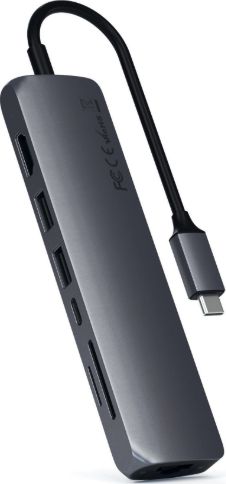 Satechi Slim Multi-port USB-C (ST-UCSMA3M) dock stacijas HDD adapteri