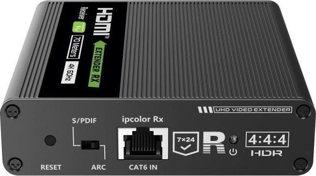 System przekazu sygnalu AV Techly Extender / odbiornik HDMI 4K Techly po skretce Cat.6/6a/7 do 70m 109849 (8051128109849)