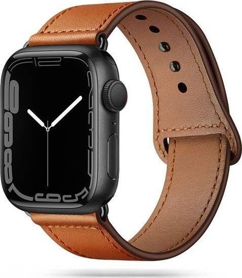 Tech-Protect TECH-PROTECT LEATHERFIT APPLE WATCH 4 / 5 / 6 / 7 / 8 / SE (38 / 40 / 41 MM) BROWN